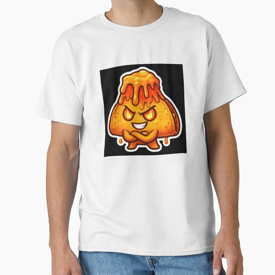 Volcano Taco Boss Kawaii Spicy Food Mascot by SmartyWonders
