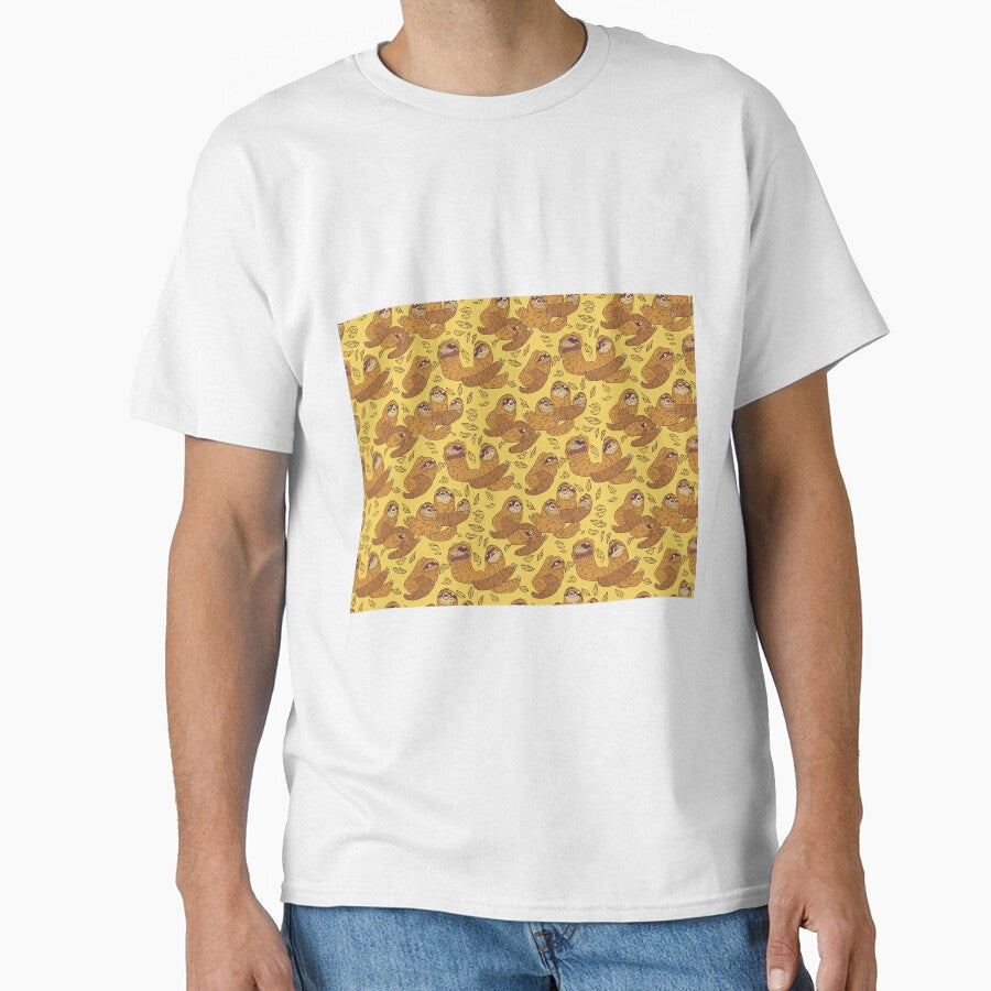 Adorable Lazy Sloth Pattern - Perfect for Sloth Lovers and Cozy Vibes by Retro-ArtDeco