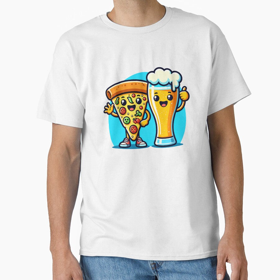 Funny Pizza Beer Lover by Logiamerch
