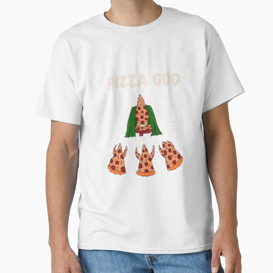 illustration god of pizza for pizza lovers by Matheus2001