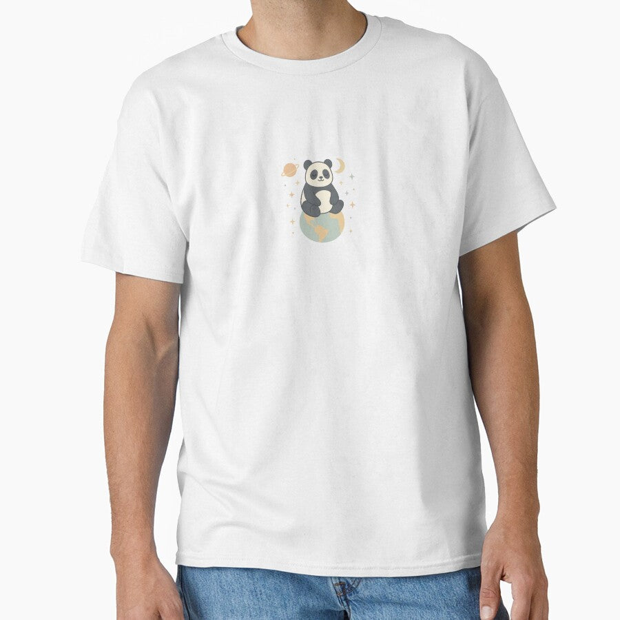 Cosmic Panda – Meditating Panda on Planet Earth by SheepyDaily