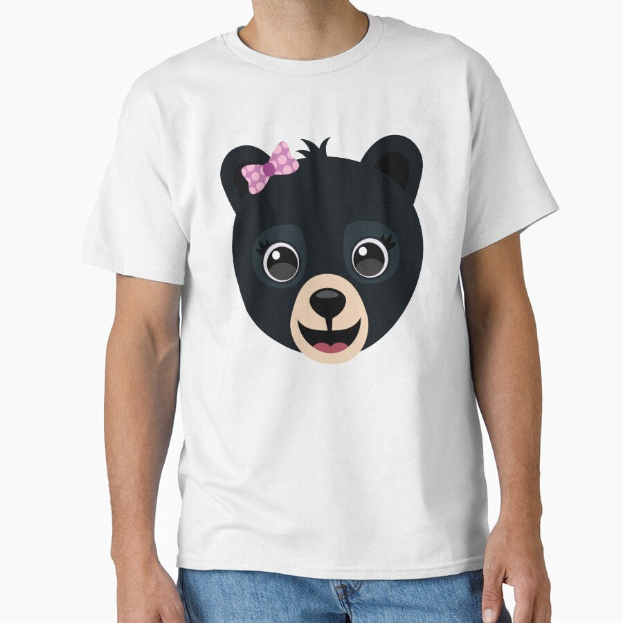 Cute Baby Black Bear Girl by Captain Creative