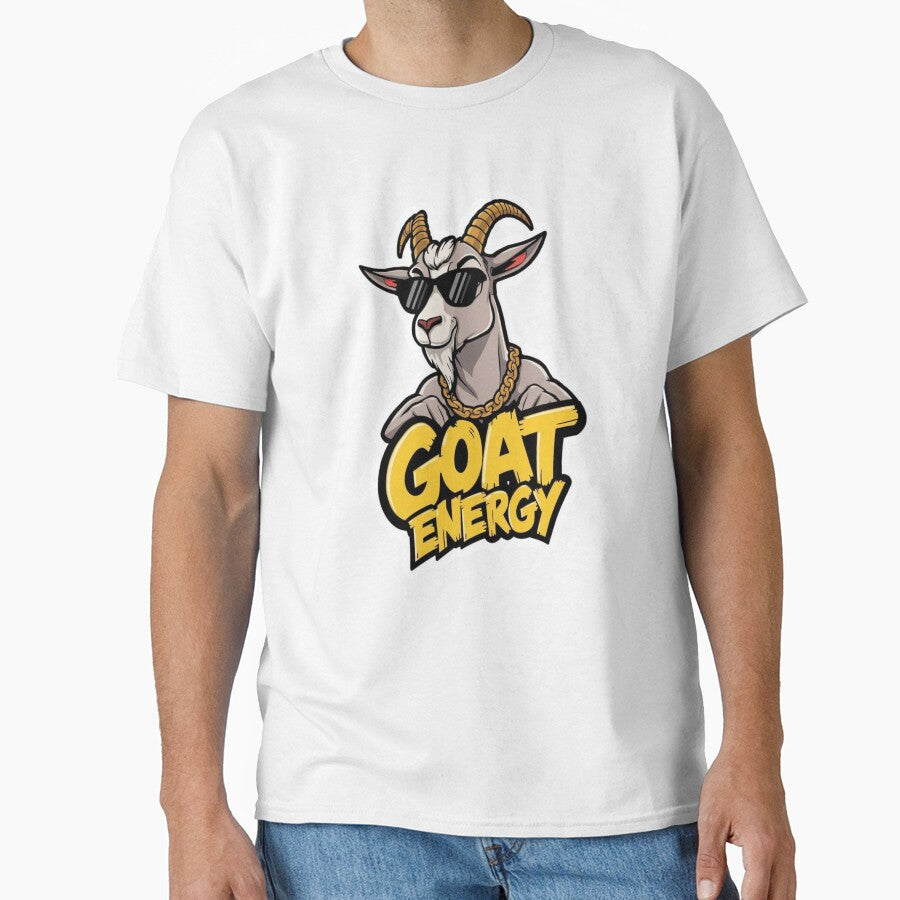 GOAT Energy – Cool Motivational Goat with Sunglasses Design by ZYNORAworld