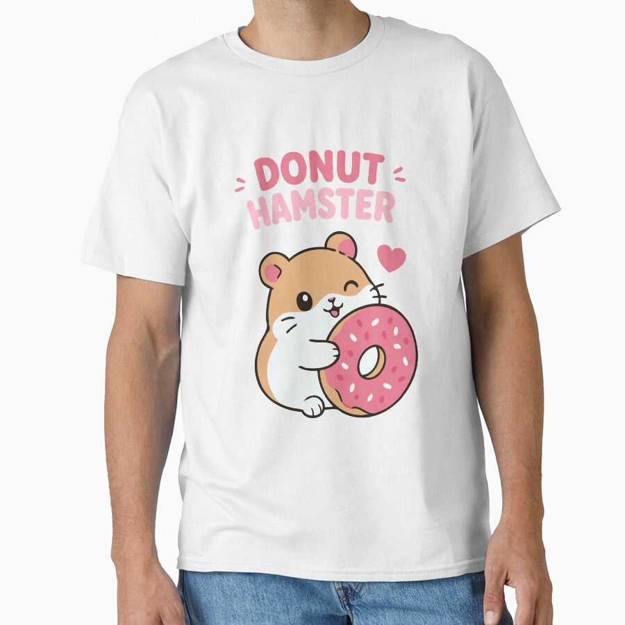 Timid Hamster Donut Sticker Variant - Tee by RedStreamStudio