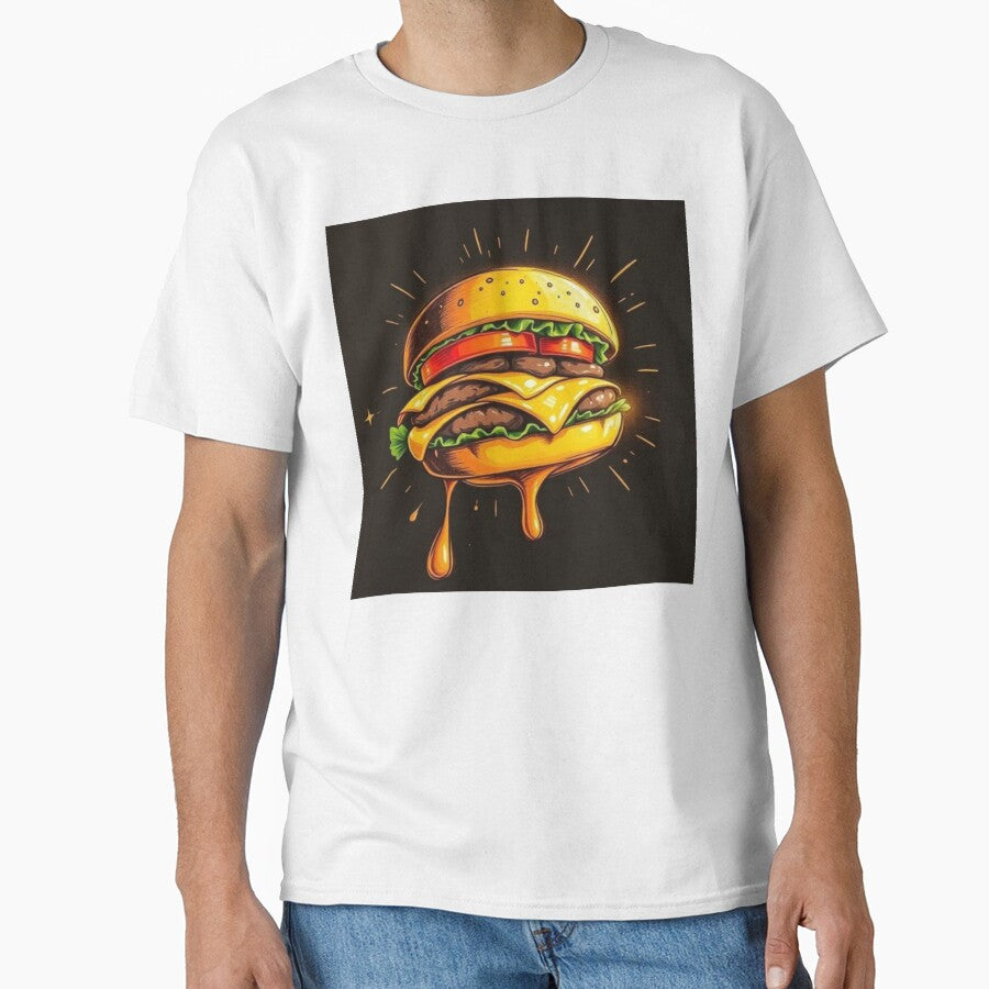 Tasty Burger  Cartoon Style Artwork by NivyasArtistry