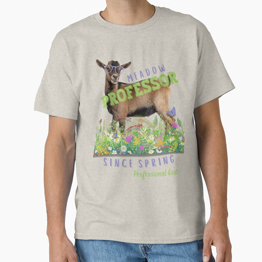 goat with glasses - meadow professor by PositiveIdeas