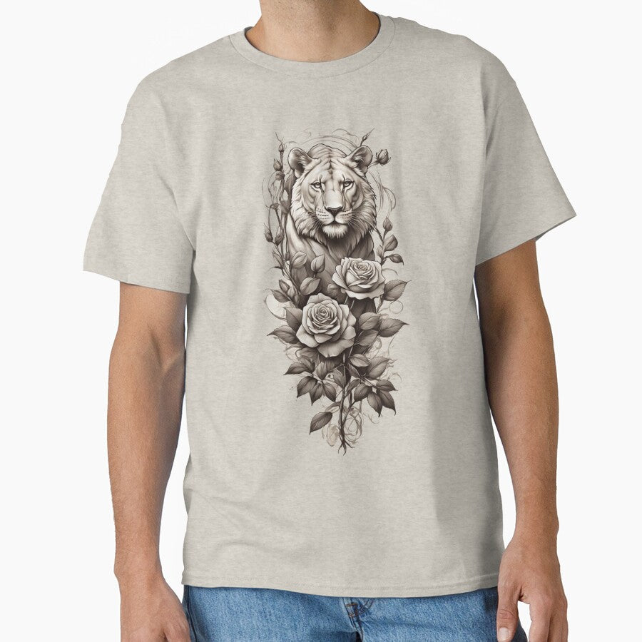 Vintage Lion Flowers by Topmaxdesign