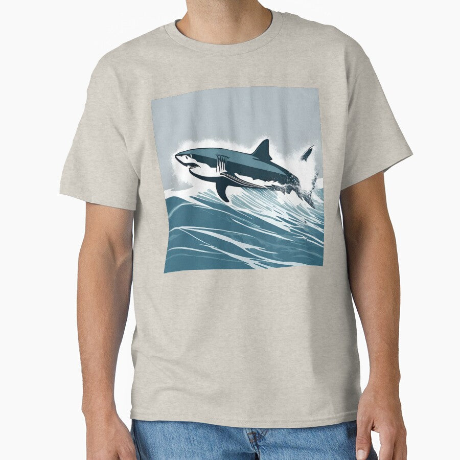 Cute white shark lover's by Yeyishop