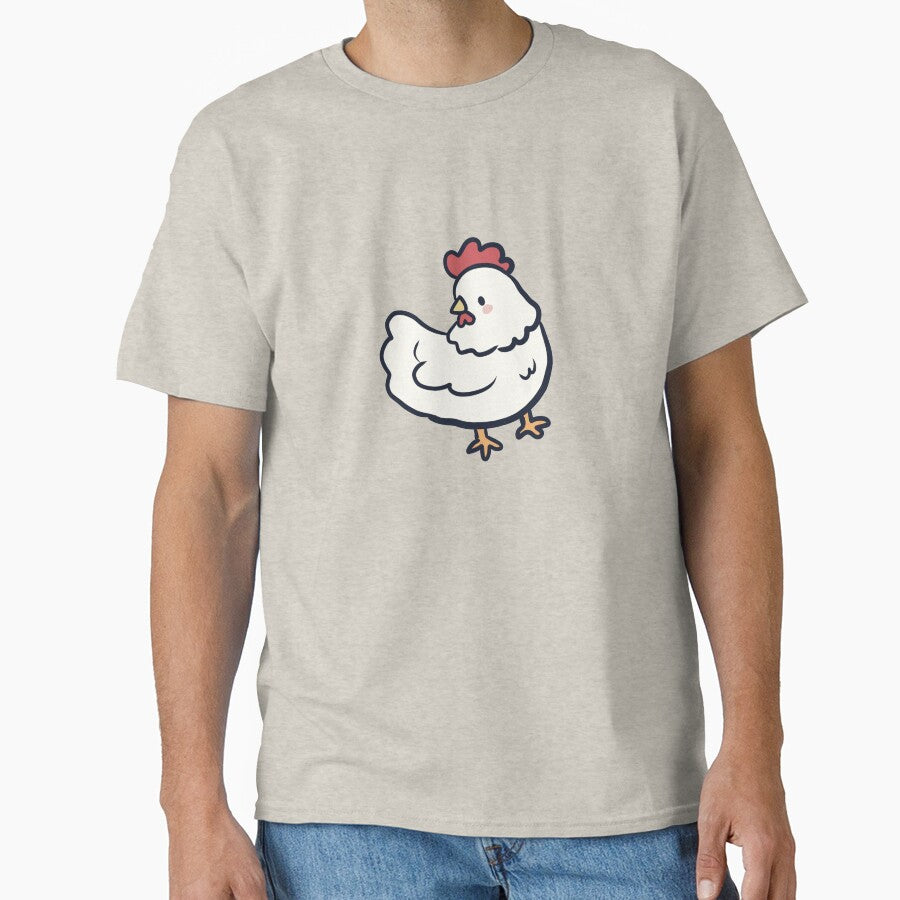 White Chicken drawing by Artofmayara