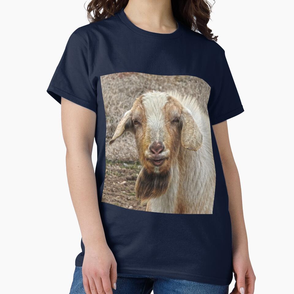 smiling billy goat by Stephanie  Skeem