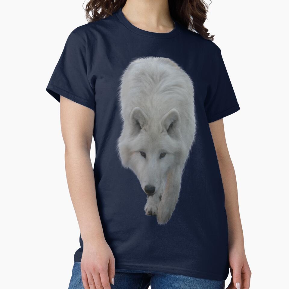 Sneaky White Wolf by HazyNZ