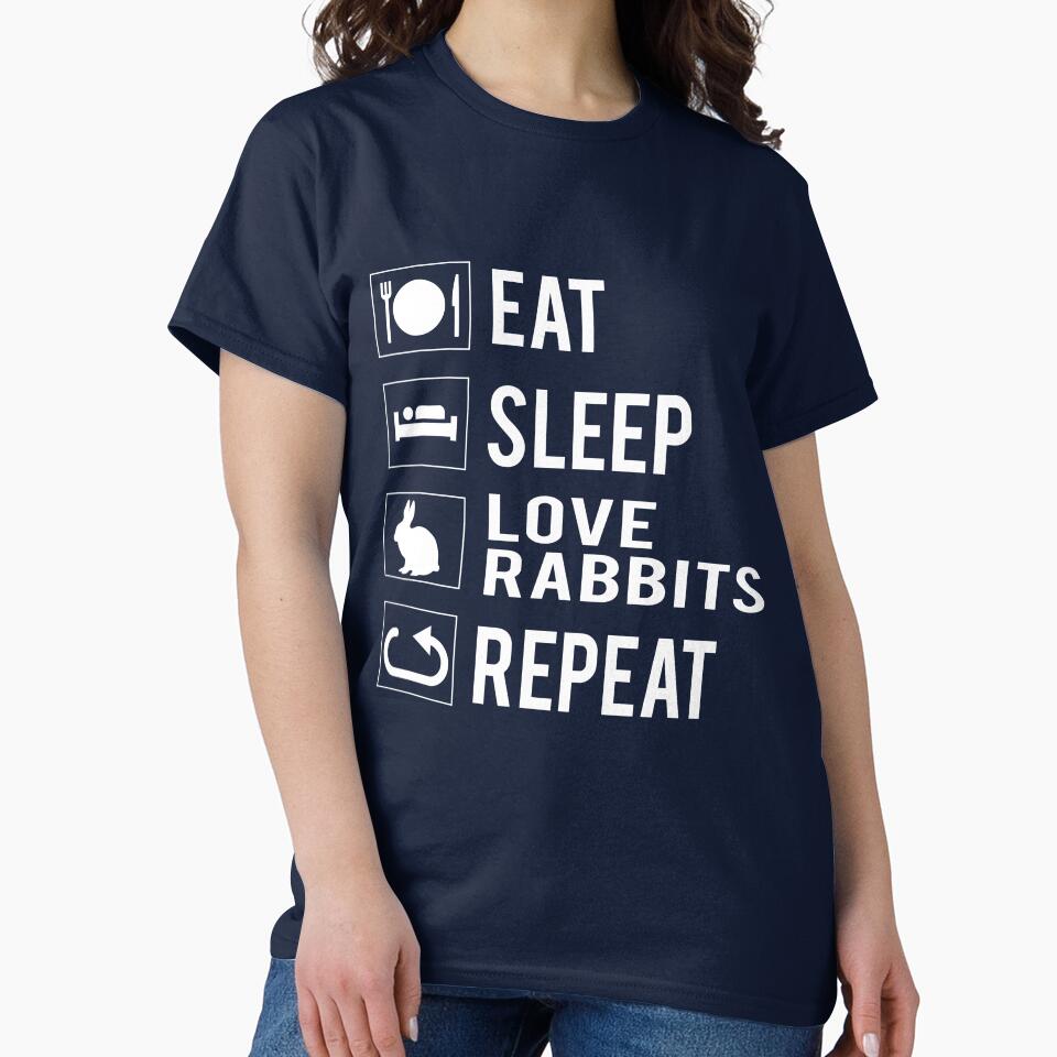 Cute Rabbit Lover Gift Shirt For Men Women Kids by jcorres