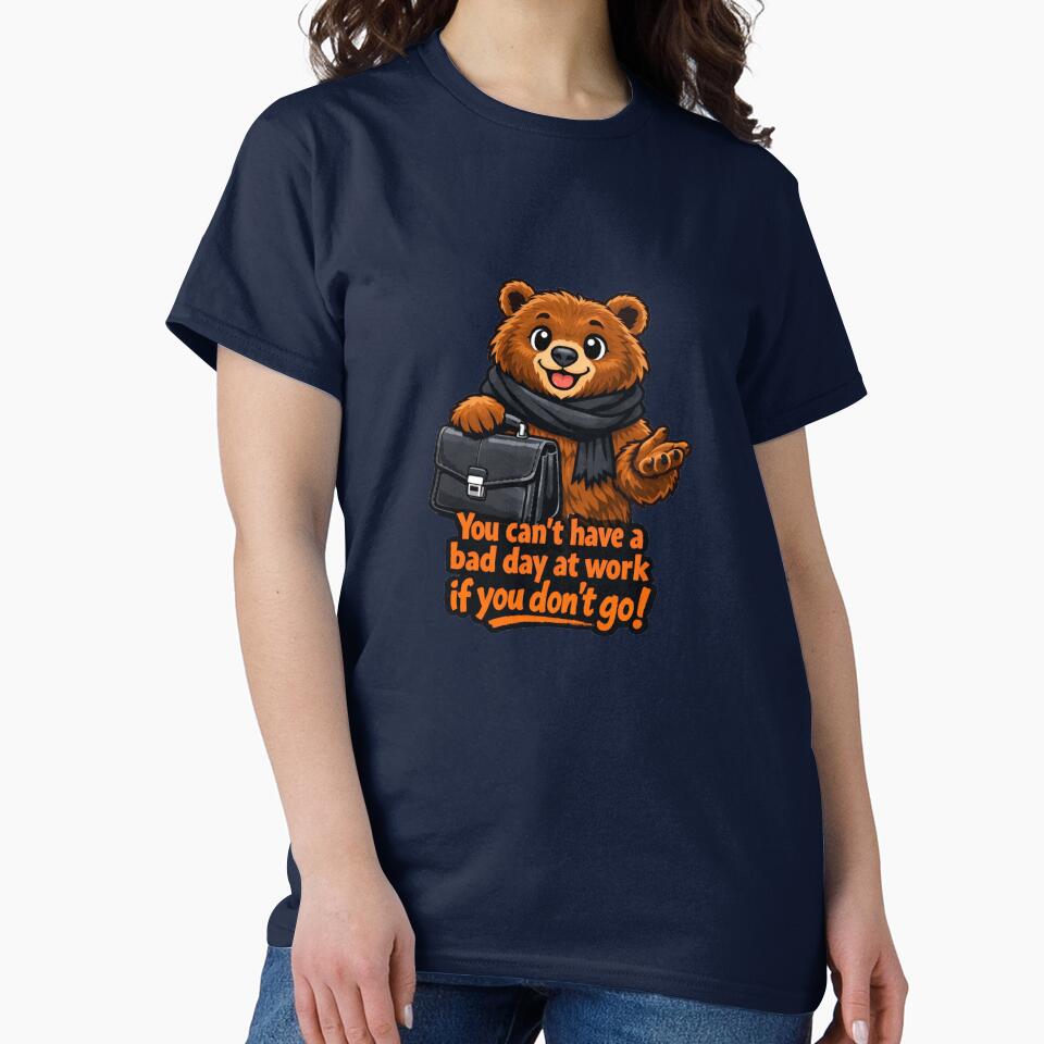 Cheerful Business Bear – Fun Work Motivation Illustration by MKVisions