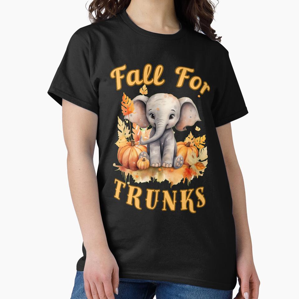 Fall For Trunks. watercolor elephant by ElephantVibes