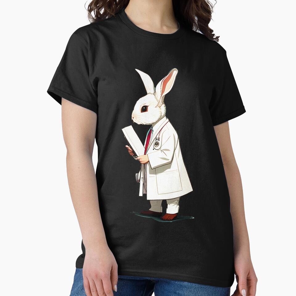 Cute baby doctor rabbit illustration 1 by vishalraifx