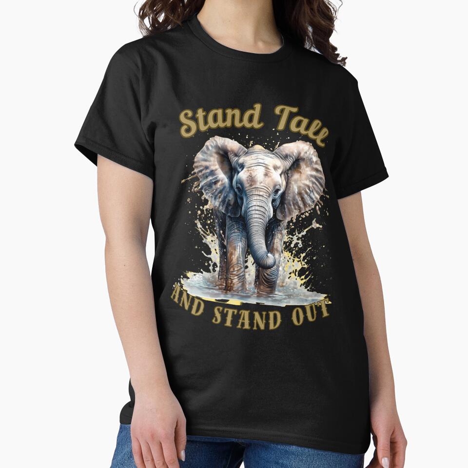 Stand Tall And Stand Out. elephant portrait by ElephantVibes