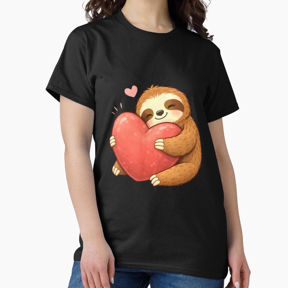 Sloth Heart Hug – Cute Love Self Care by PunchDrop