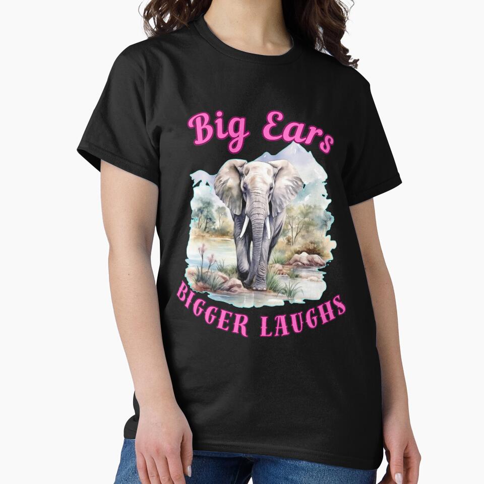 Big Ears, Bigger Laughs. elephant head by ElephantVibes