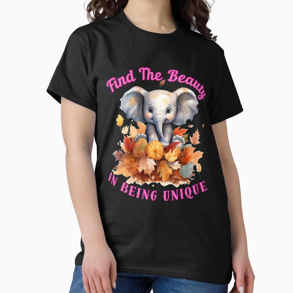 Find The Beauty In Being Unique. elephant saying by ElephantVibes
