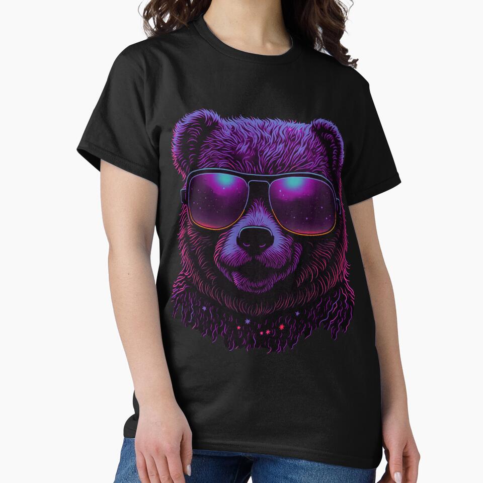 Colorful Bear Portrait by Xhevahir