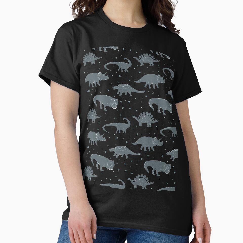 Cute Black and Grey Dinosaur Pattern by cgroenewald