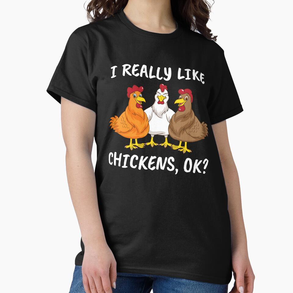 Really Like Chicken Kids Farmer Gift Men Chicken by DSWShirts