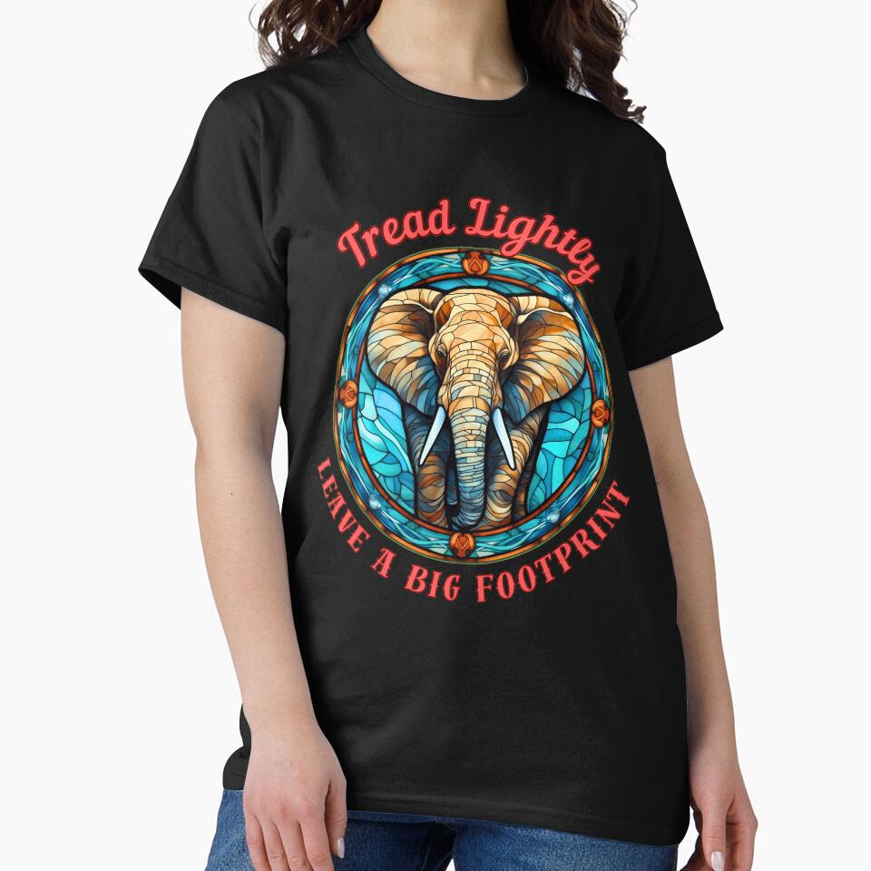 Tread Lightly, Leave A Big Footprint. colorful elephant by ElephantVibes