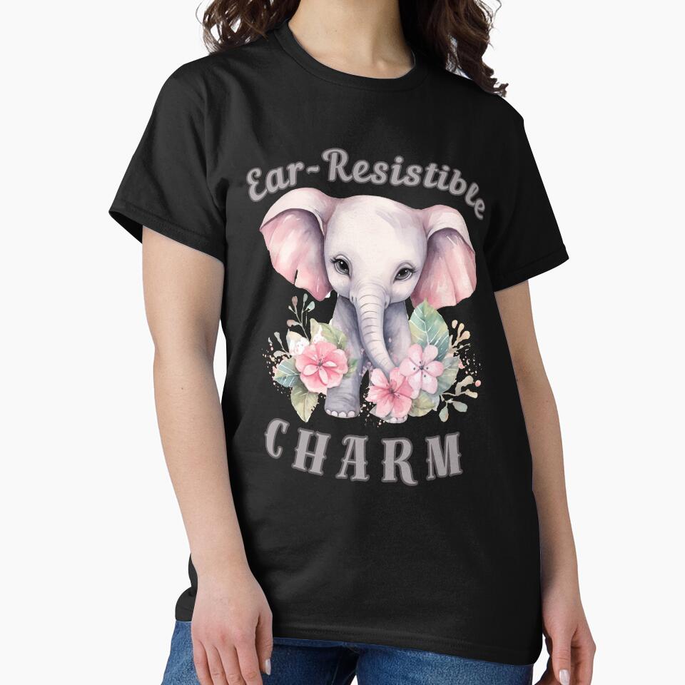 Ear-Resistible Charm. Flower elephant by ElephantVibes