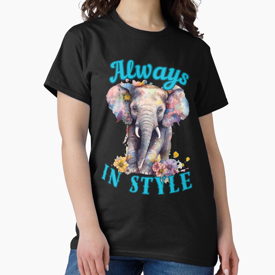 Always in Style. adorable elephant by ElephantVibes