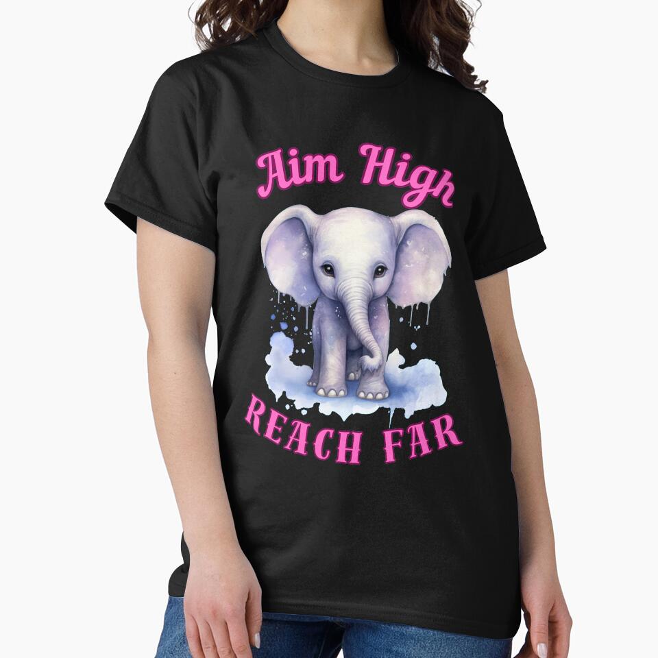 Aim High, Reach Far. elephant head by ElephantVibes