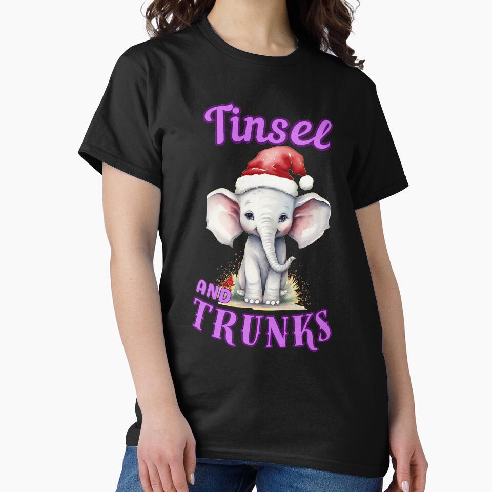 Tinsel And Trunks. elephant face by ElephantVibes