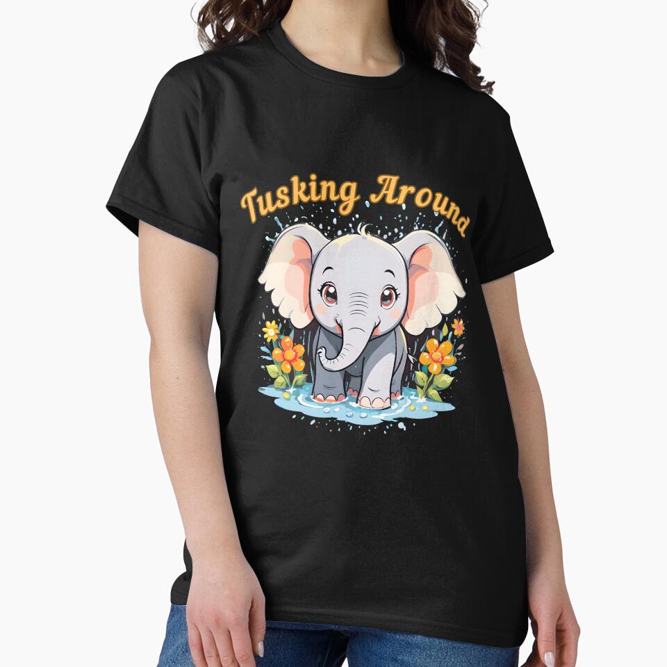 Tusking Around. elephant lover by ElephantVibes