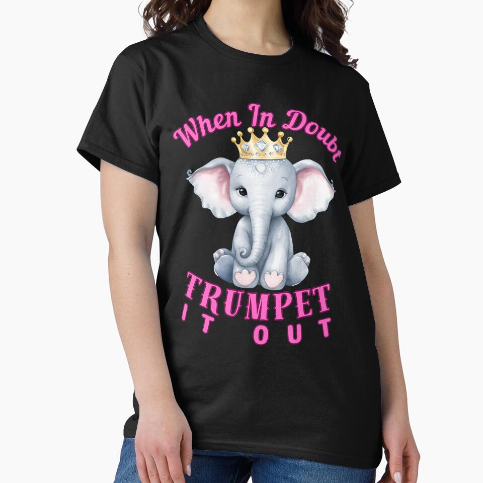 When In Doubt, Trumpet It Out. elephant head by ElephantVibes
