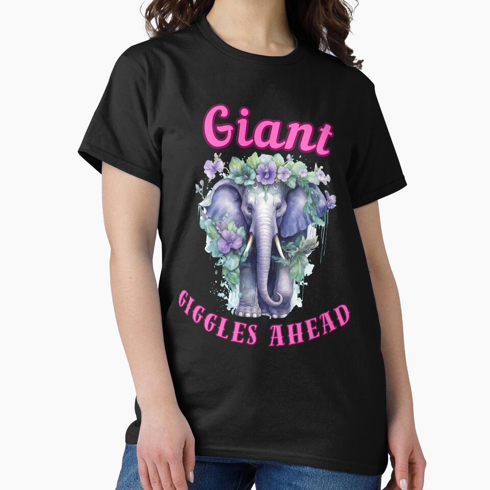 Giant Giggles Ahead. elephant saying by ElephantVibes