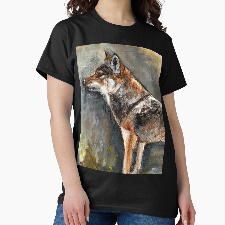 Eastern Wolf Watercolor by belettelepink