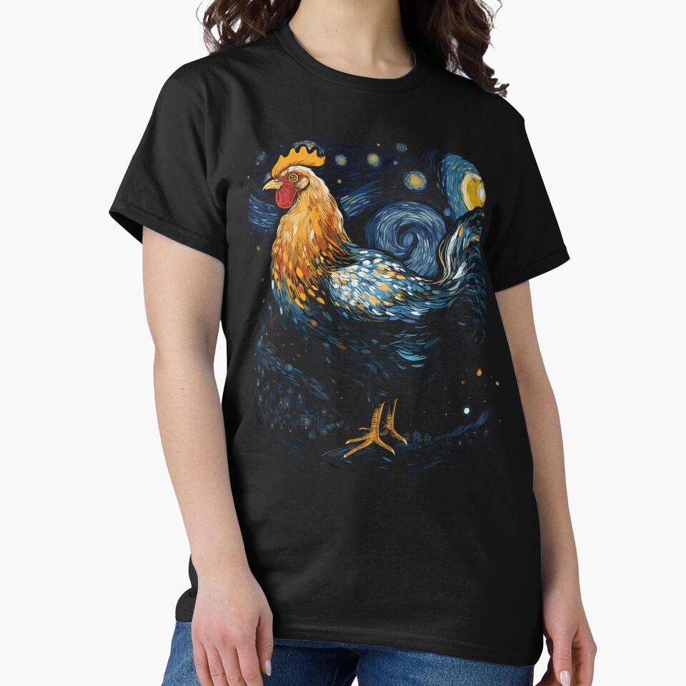 Starry Night Farm Chicken Gifts Funny Chicken by KsuAnn