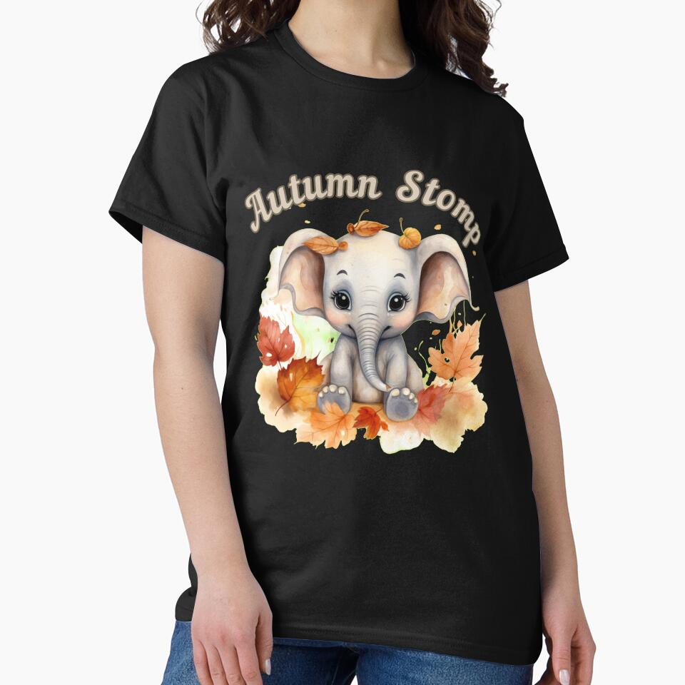 Autumn Stomp. elephant saying by ElephantVibes