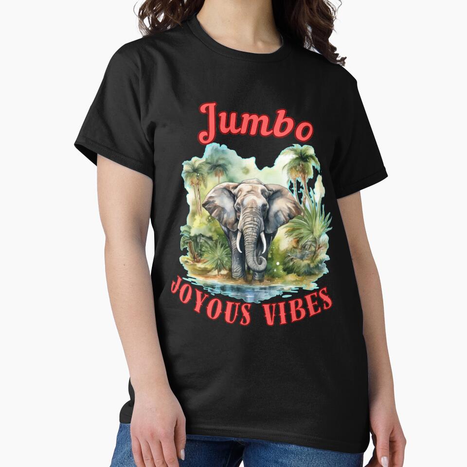 Jumbo Joyous Vibes. happy elephant by ElephantVibes