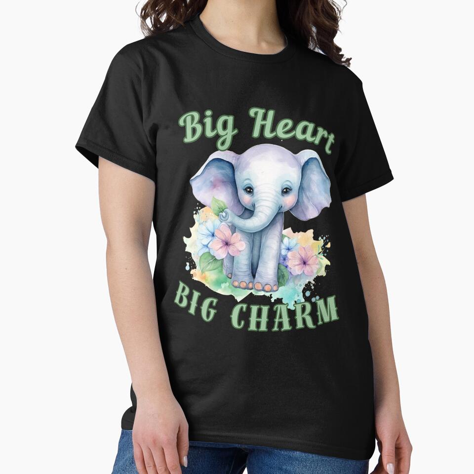 Big Heart, Big Charm. Flower elephant by ElephantVibes