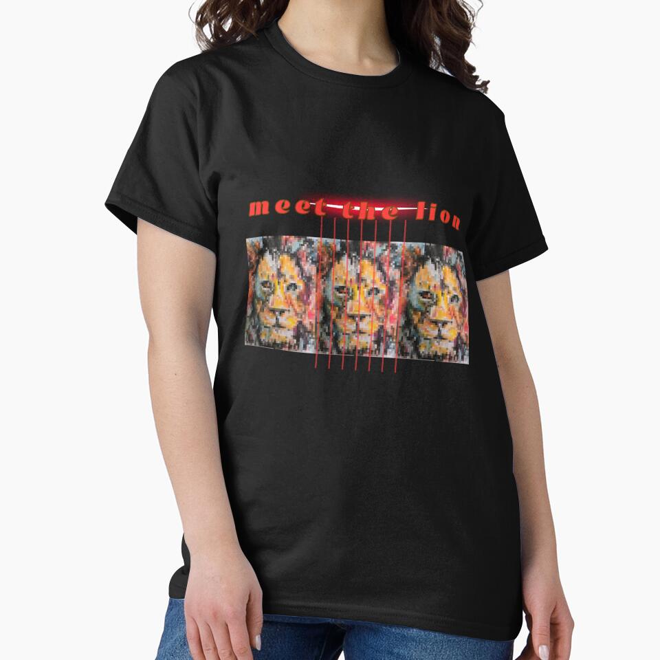 Meet The Lion – Bold Colorful Lion King Power Design by Aquarius-club