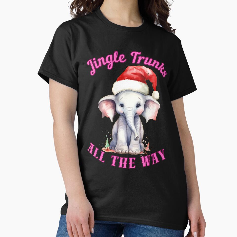 Jingle Trunks All The Way. elephant saying by ElephantVibes