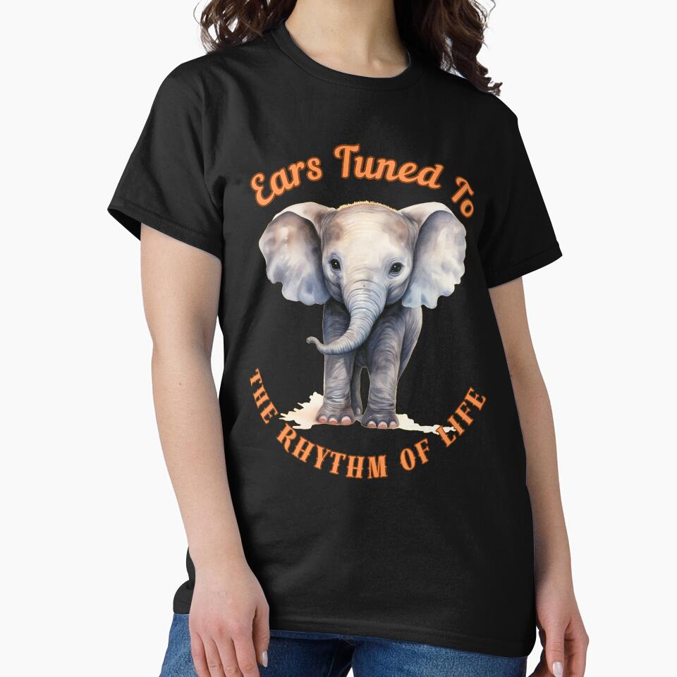 Ears Tuned To The Rhythm Of Life. elephant portrait by ElephantVibes