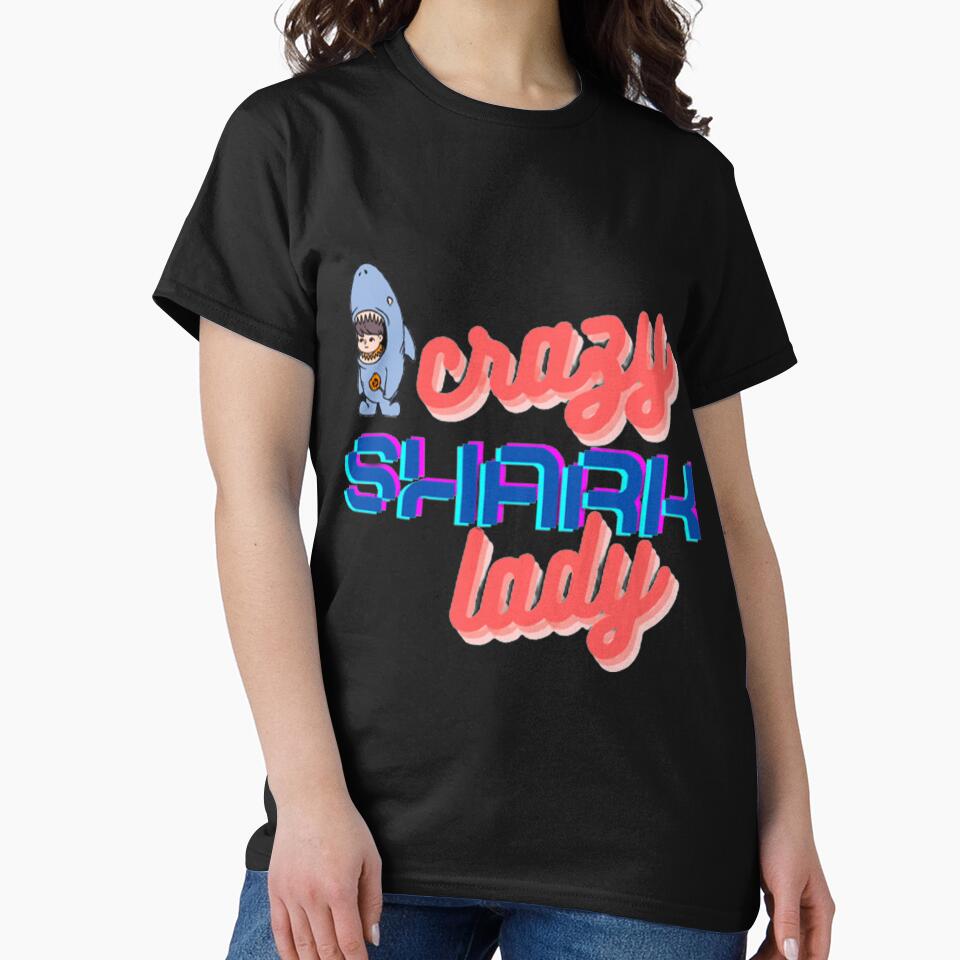 crazy shark lady by petersenka