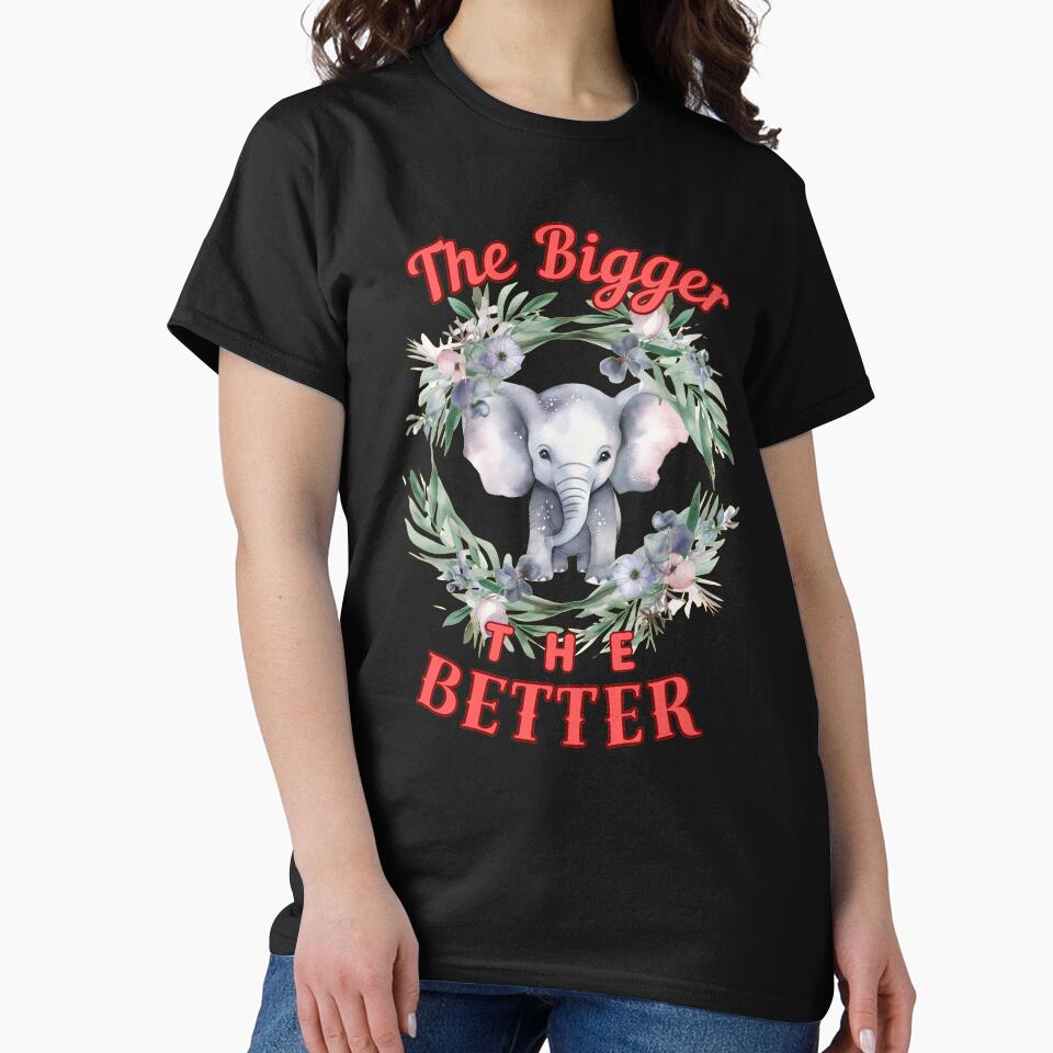 The Bigger, The Better. colorful elephant by ElephantVibes