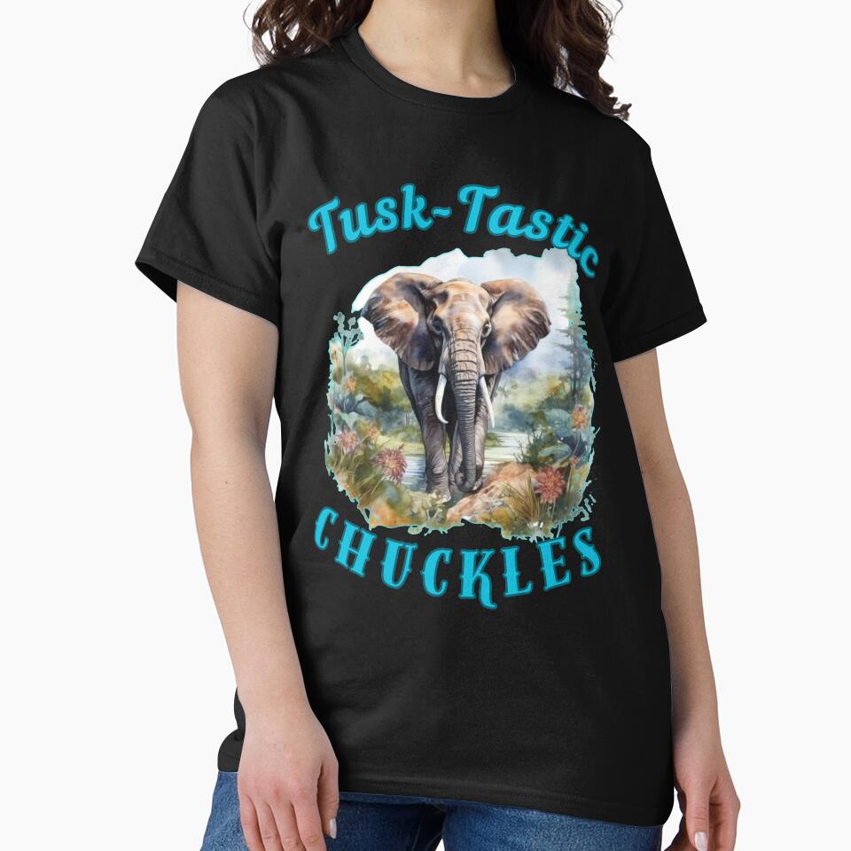 Tusk-Tastic Chuckles. funny elephant by ElephantVibes