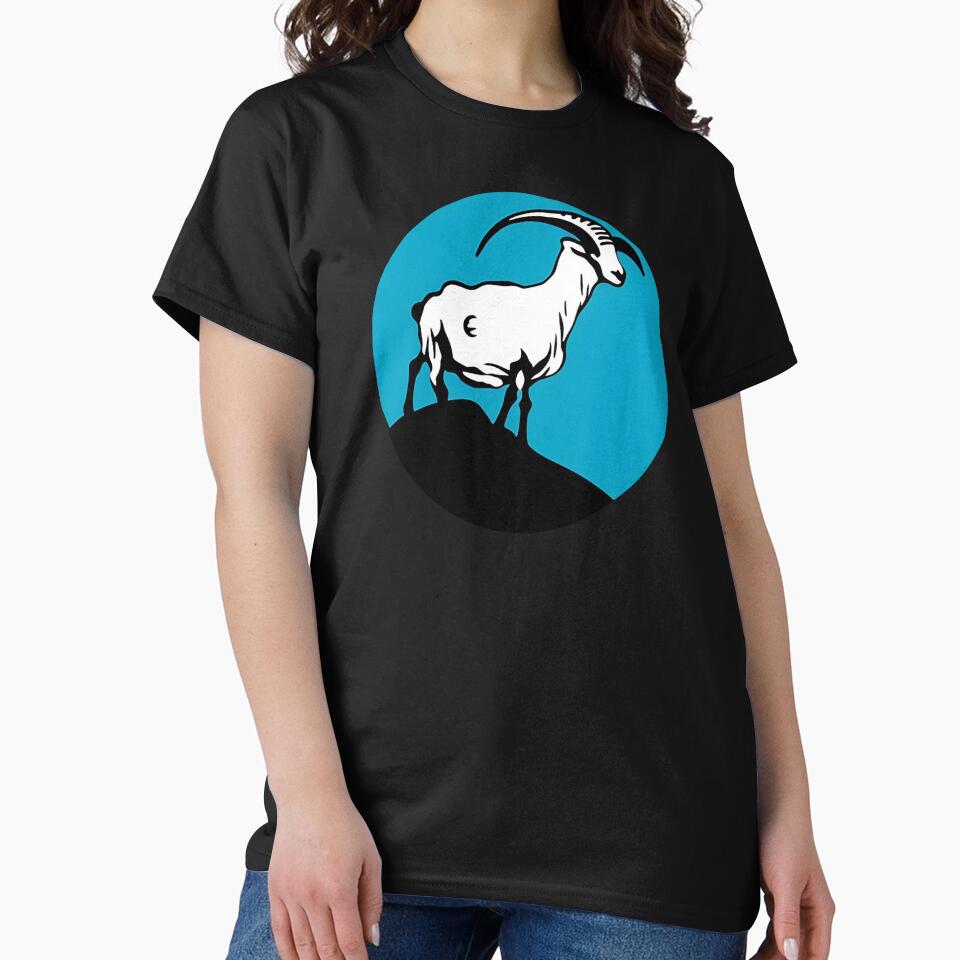"Majestic Goat on the Hill" Sticker Design by Litheon