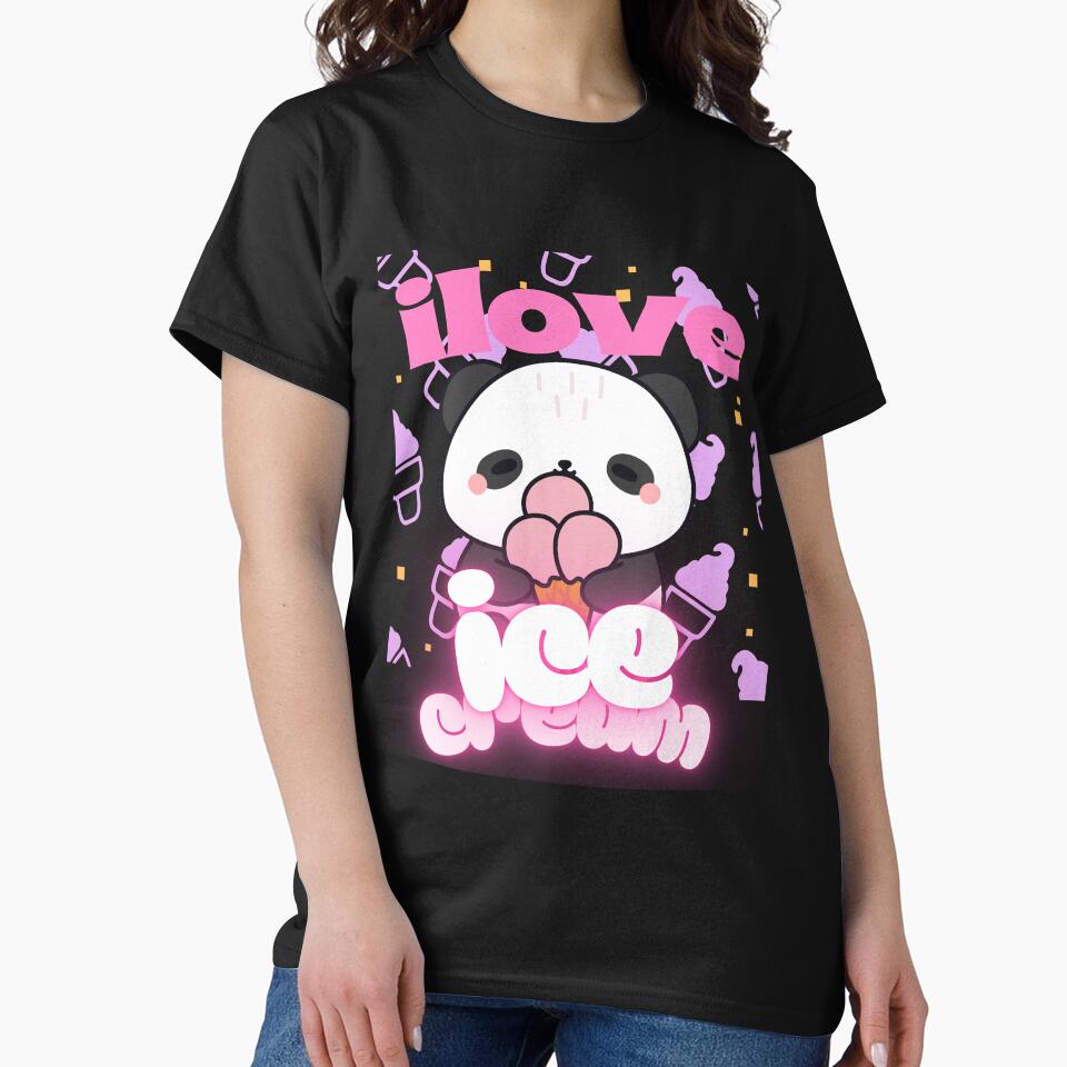 Sweet Love Ice Cream Panda Kawaii Panda by SushiShop1
