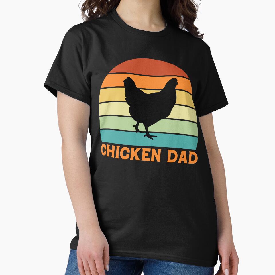 Chicken Dad Gift by PatternFeed8