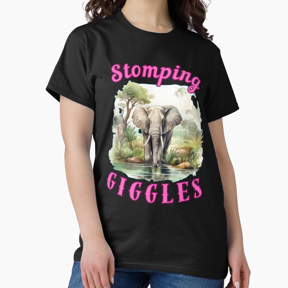 Stomping Giggles. elephant head by ElephantVibes