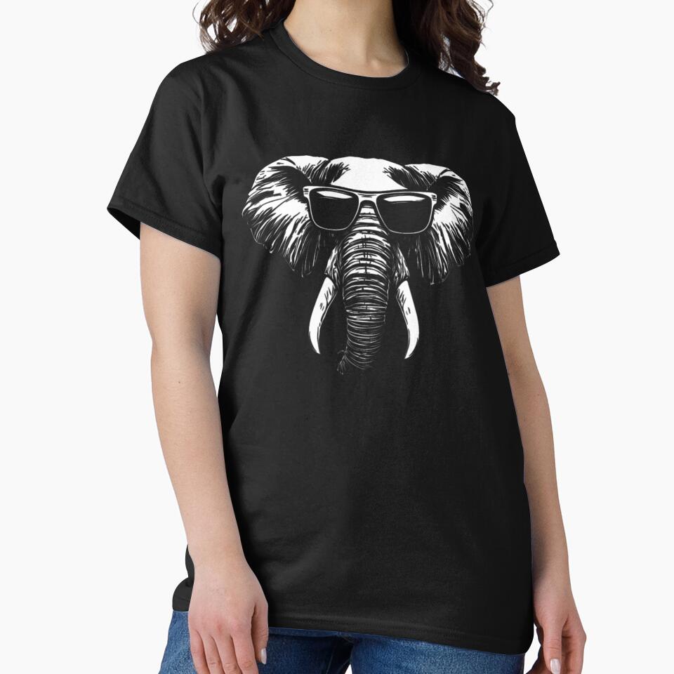 Elephant Wearing Sunglasses by gusmanvinagetti